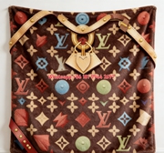 LV Iconic Throw Luxury Monogram Blanket IMG_3606